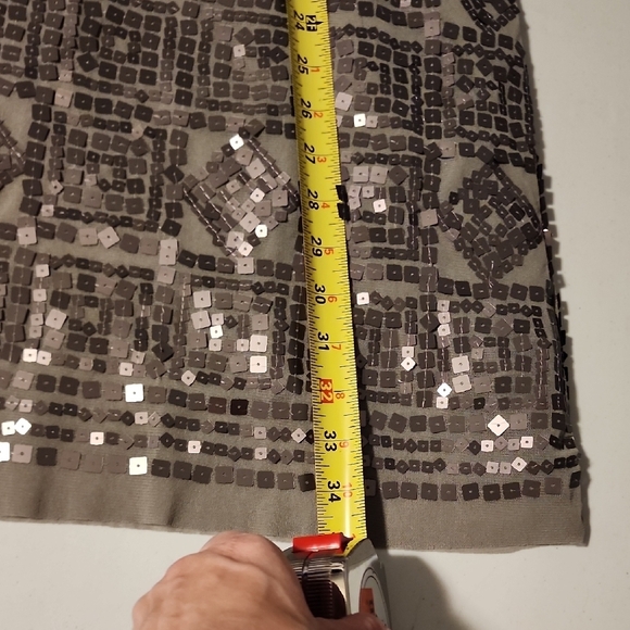 Max Studio Silver Sequin Sheath Mini Dress - Picture 6 of 7